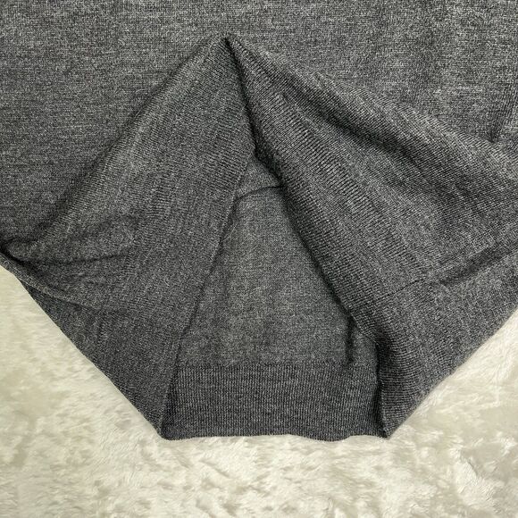 Club Room Luxury Men's Sweater Fine Wool Sz M Gray Crew Neck Business Travel - Picture 5 of 8